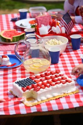 Alimentos para la fiesta del 4 de julio