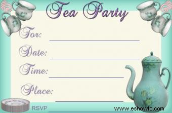 Invitación a la fiesta del té