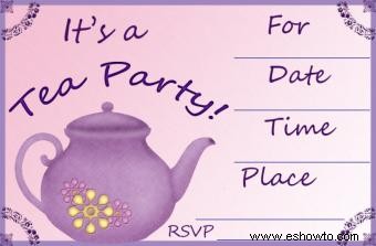 Invitación a la fiesta del té