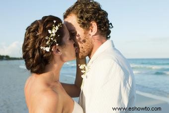 Accesorios para el cabello para bodas en la playa