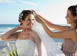 Accesorios para el cabello para bodas en la playa