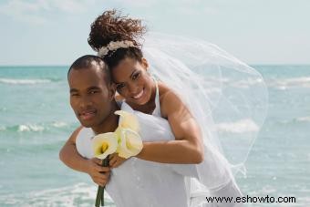 Accesorios para el cabello para bodas en la playa