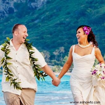 Accesorios para el cabello para bodas en la playa