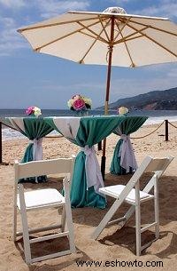 Ideas para la recepción de una boda en la playa