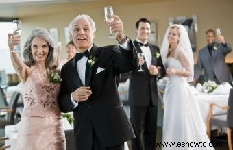 Muestra de brindis del día de la boda para que sea memorable 