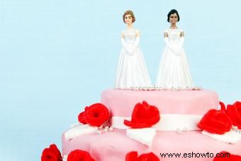 Ideas para la decoración del pastel de bodas interraciales para parejas