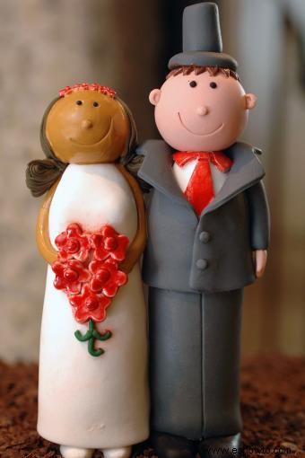 Ideas para la decoración del pastel de bodas interraciales para parejas