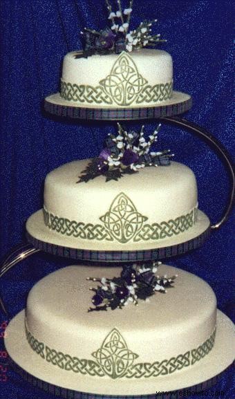 Diseños de pasteles de bodas celtas