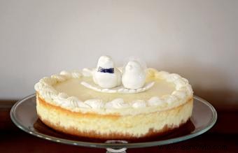 Pasteles de boda con tarta de queso