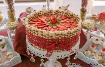 Pasteles de boda con tarta de queso