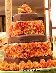 Pasteles de boda de chocolate