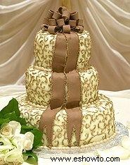 Pasteles de boda de chocolate