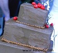 Pasteles de boda de chocolate