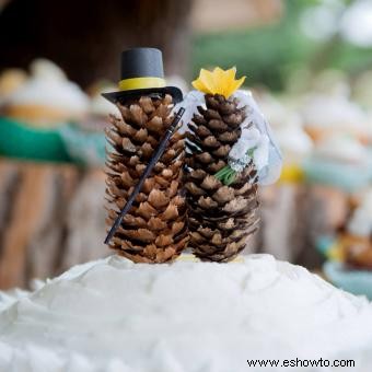 Adornos navideños para tartas de bodas para parejas