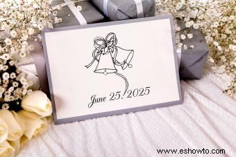 Clipart de boda en blanco y negro