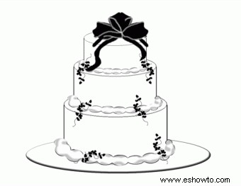 Clipart de boda en blanco y negro