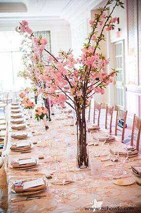 Ideas para bodas con tema de flor de cerezo