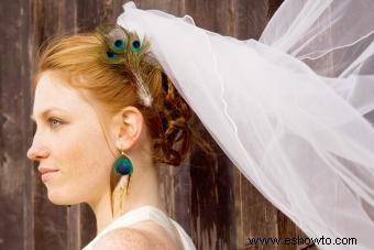 Boda temática de pavo real