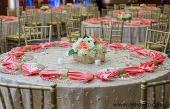 Ideas sencillas de decoración de mesas para recepciones de bodas