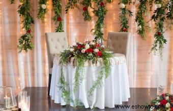 Ideas sencillas de decoración de mesas para recepciones de bodas