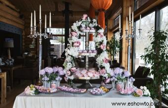 Ideas sencillas de decoración de mesas para recepciones de bodas