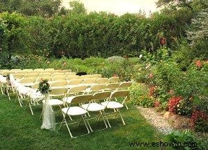 Decoraciones para una boda en el jardín