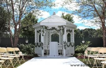 Decoraciones de boda en cenador