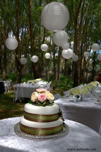 Cómo decorar un parque para una boda