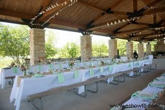 Cómo decorar un parque para una boda