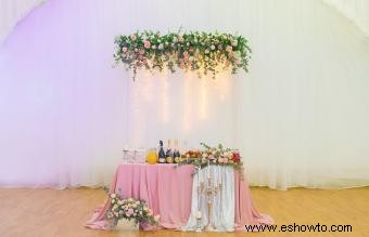 Decoraciones de boda de tul