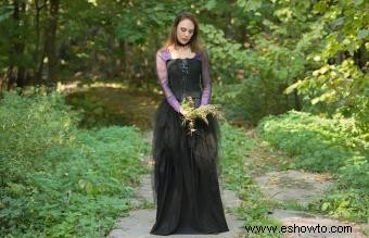 Estilos de vestidos de novia góticos