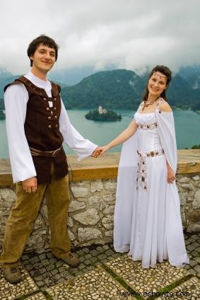 Vestido de novia medieval