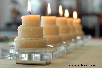 Recuerdos de boda con velas