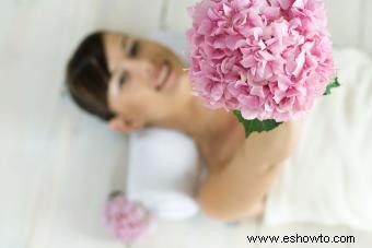 Ramos de novia hechos con hortensias