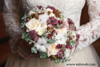 Flores de boda de invierno