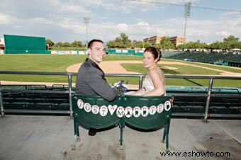 Planificar una boda con tema de béisbol