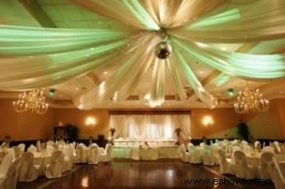 Decoraciones para la pista de baile de bodas