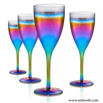 Encontrar copas de vino de colores en hermosos estilos