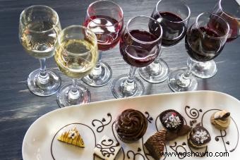 Postre sencillo y maridaje de vinos con gráfico