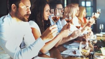 Eventos de degustación de ferias comerciales de vinos