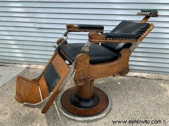 Tipos y valores de sillas de barbero antiguas