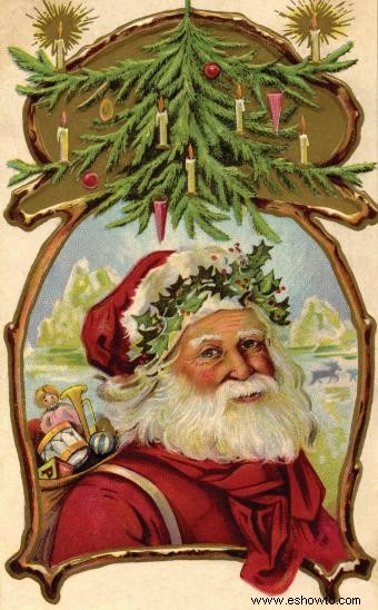Guía de postales navideñas antiguas:efímero alegre y brillante 