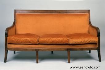Estilos de sofás estilo imperio antiguo para un estilo elegante