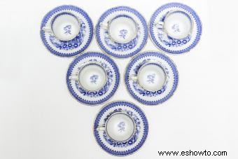 Transferware azul y blanco antiguo:consejos para coleccionar