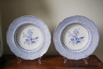 Transferware azul y blanco antiguo:consejos para coleccionar