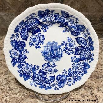 Transferware azul y blanco antiguo:consejos para coleccionar