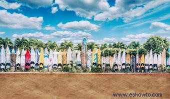 Arte surfero vintage para un estilo inspirado en la playa