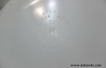 Cómo saber si Pyrex es vintage:patrones y marcas 