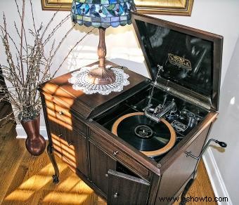 El antiguo tocadiscos Victrola:un icono en el sonido