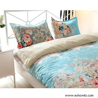 Diez excelentes opciones de ropa de cama tamaño king con motivos florales